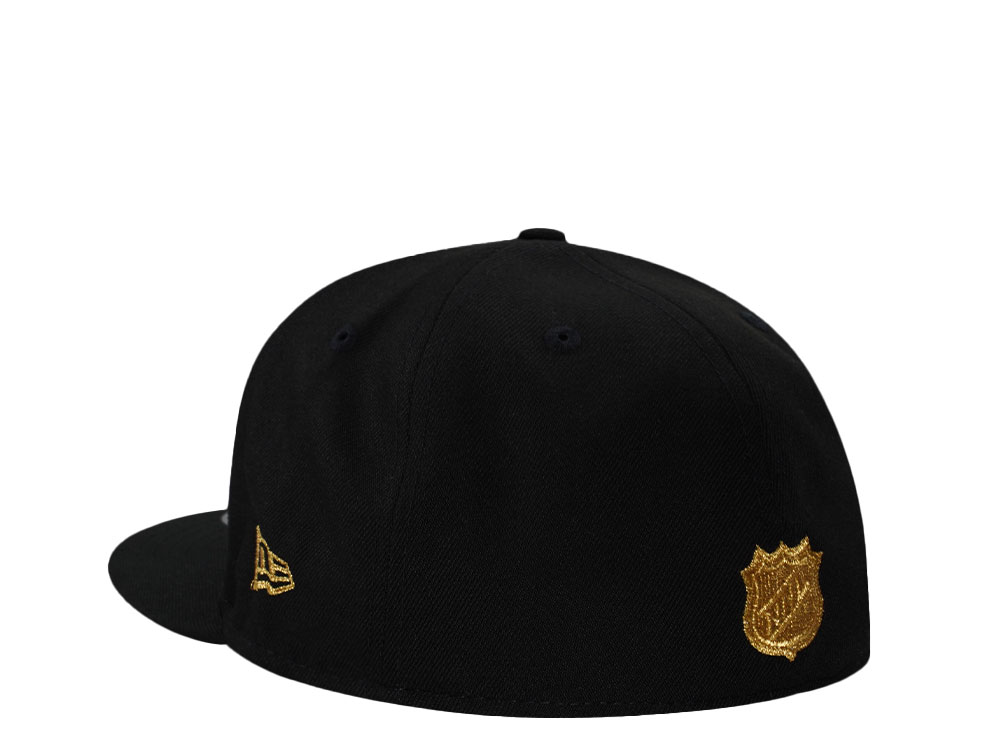 New Era Pittsburgh Penguins 50th Anniversary Black Prime Edition 59Fifty Fitted Hat