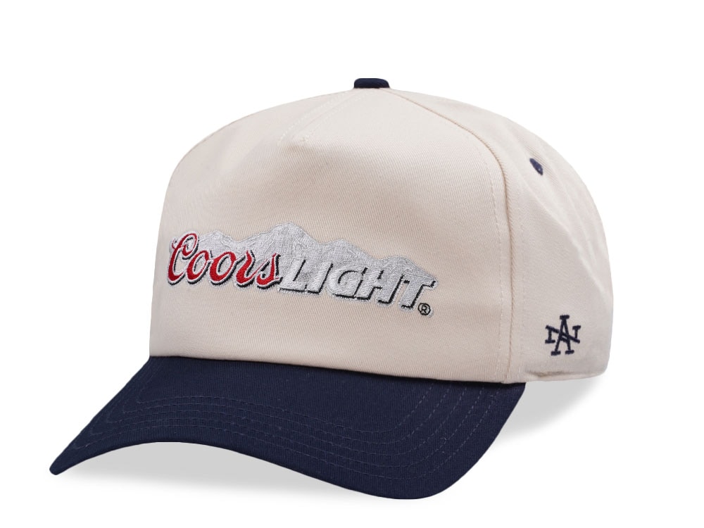 American Needle Coors Light Ivory Roscoe Edition Snapback Hat
