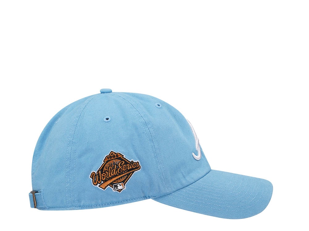 47Brand Atlanta Braves World Series 1995 Columbia Double Under Clean Up Strapback Hat