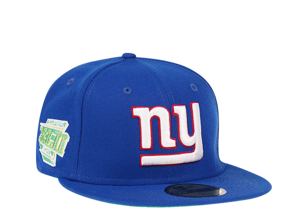 New Era New York Giants Citruspop Patch Super Bowl XLII 59fifty Fitted Hat