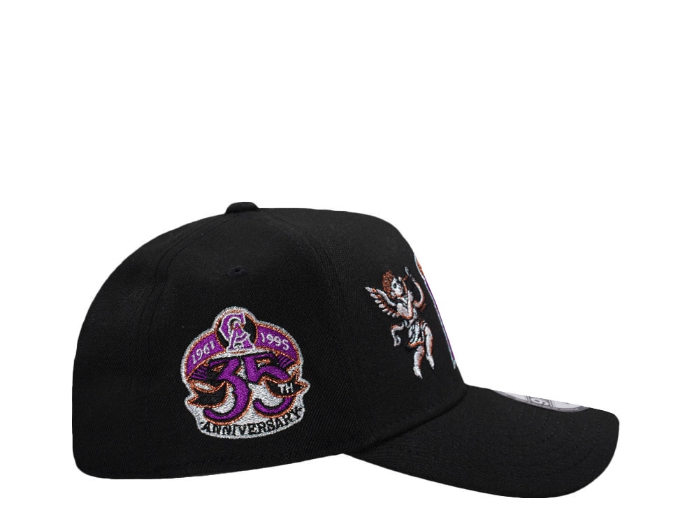 New Era Anaheim Angels 35th Anniversary Cupids Black Prime Edition 9Forty A Frame Snapback Hat