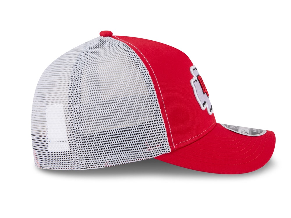 New Era Kansas City Chiefs Official Team Color Edition 9Forty M Crown A Frame Trucker Snapback Hat