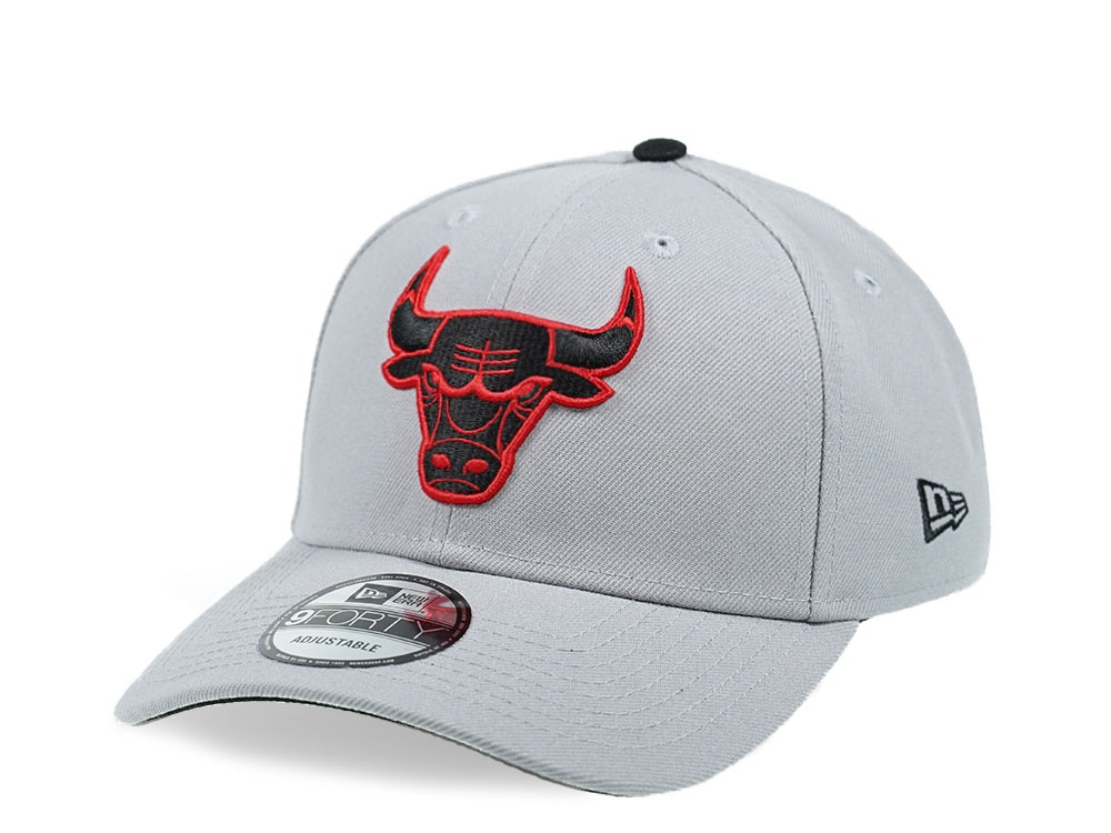 New Era Chicago Bulls Gray and Red Edition 9Forty Snapback Hat