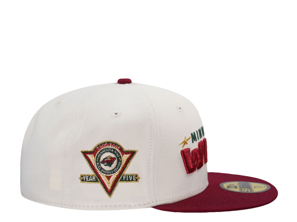 New Era Minnesota Wild 5th Anniversary Chrome Throwback Edition 59Fifty Fitted Hat