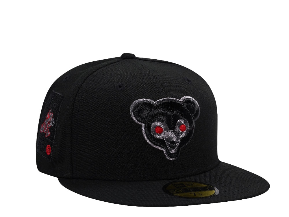 New Era Chicago Cubs Stay Alert Black Prime Edition 59Fifty Fitted Hat