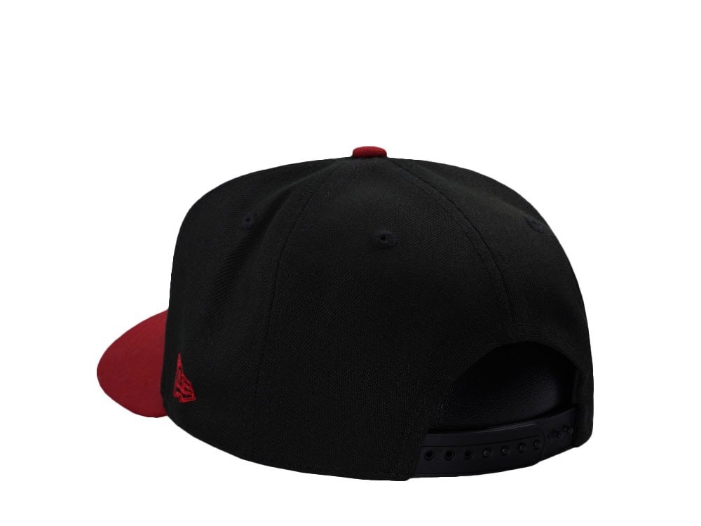 New Era Seattle Supersonics NBA Western Conference Black Two Tone Edition 9Fifty A Frame Snapback Hat