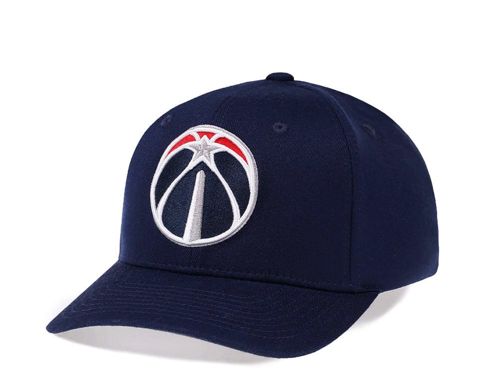 Mitchell & Ness Washington Wizards Team Ground Red Line Solid Flex Snapback Hat