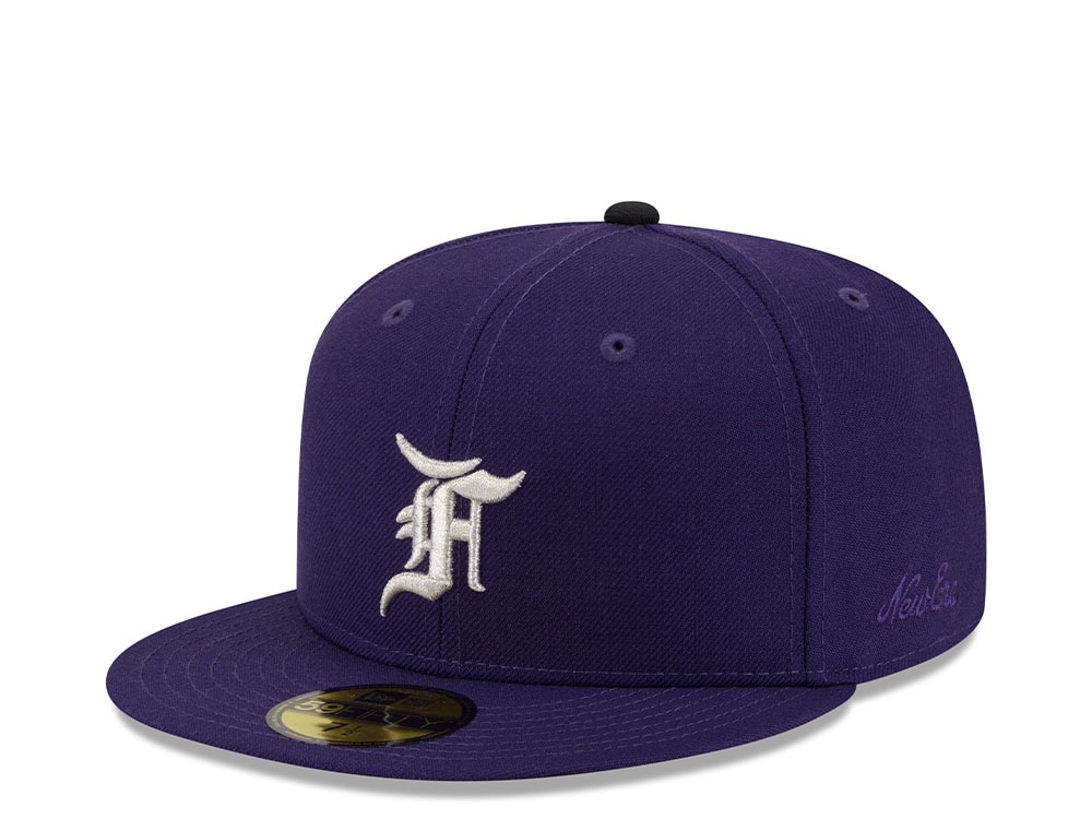 New Era Colorado Rockies Fear of God Purple Essentials Classic Edition 59Fifty Fitted Hat