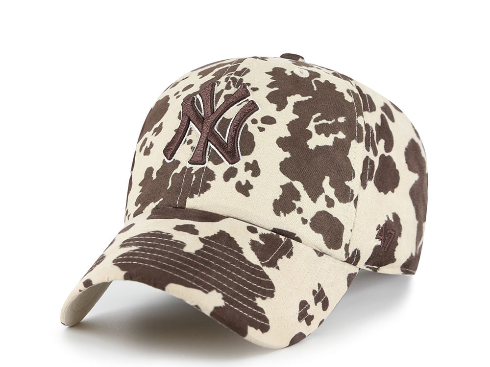47 Brand New York Yankees Bessie Print Clean Up Strapback Hat