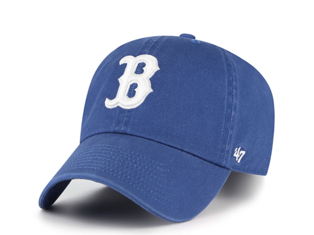 47 Brand Boston Red Sox Timber Blue Edition Clean Up Strapback Hat