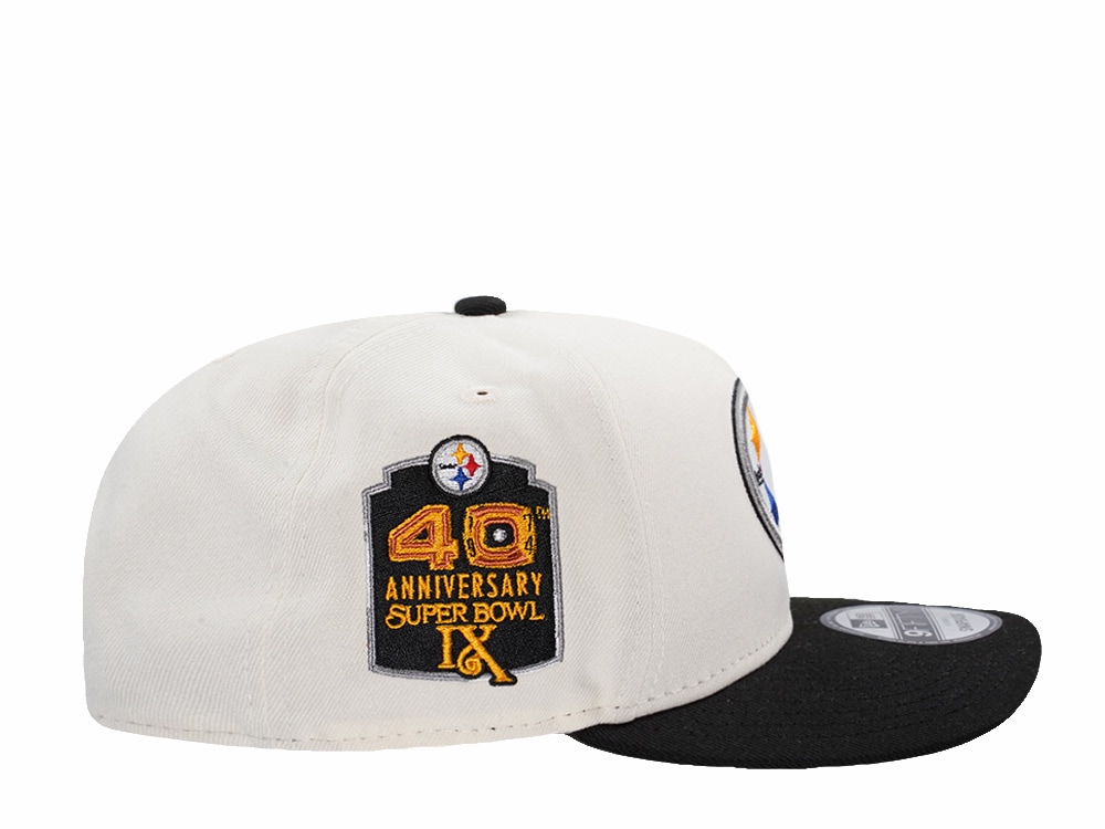 New Era Pittsburgh Steelers 40th Anniversary Chrome Two Tone Edition 9Fifty A Frame Snapback Hat