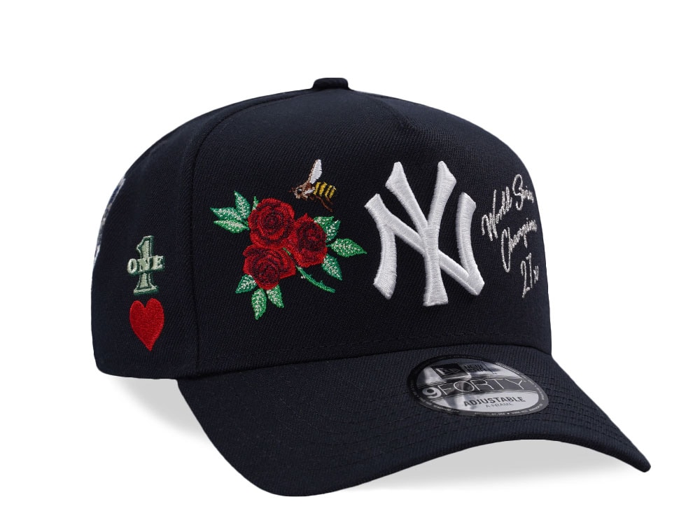 New Era New York Yankees MLB Champs Navy Edition 9Forty A Frame Snapback Hat