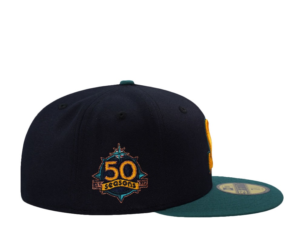 New Era Seattle Mariners 50th Anniversary Navy Two Tone Edition 59Fifty Fitted Hat