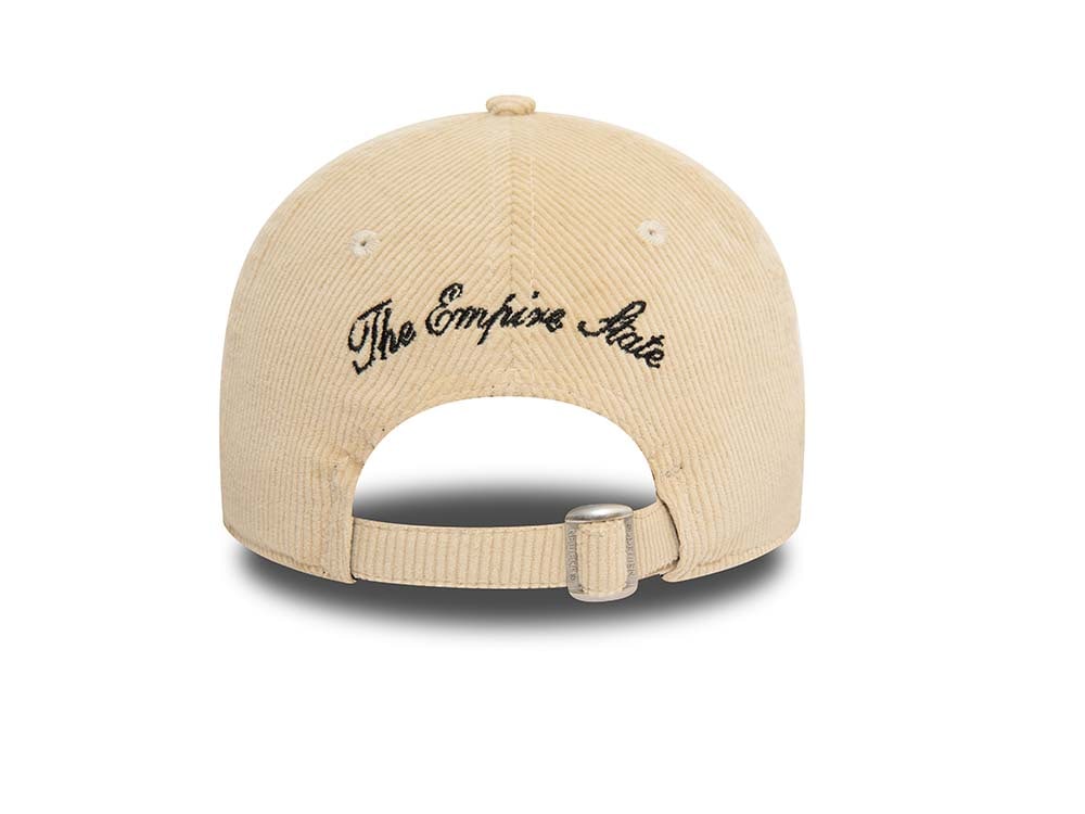 New Era Logo Cord Beige 9Twenty Strapback Hat