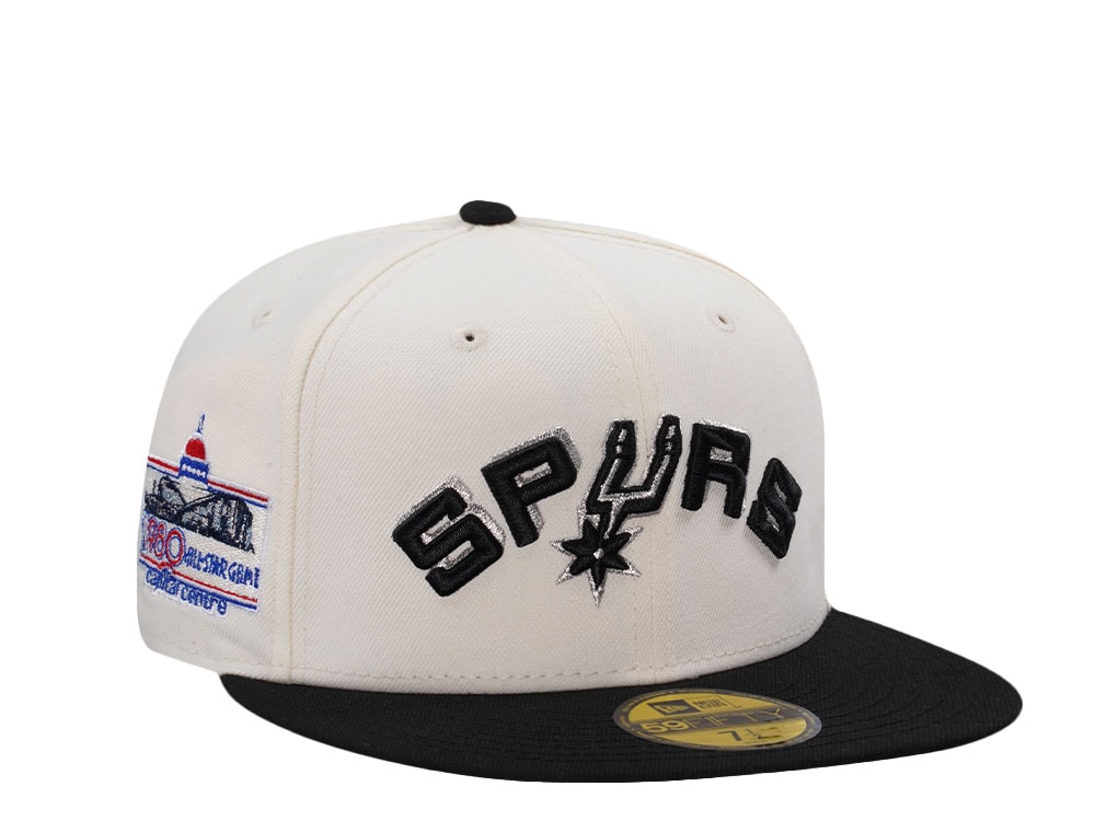 New Era San Antonio Spurs All Star Game 1980 Chrome Two Tone Edition 59Fifty Fitted Hat