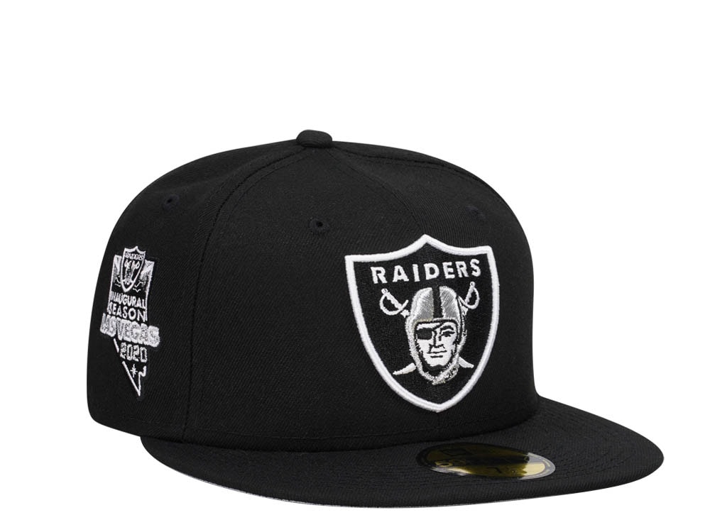 New Era Las Vegas Raiders Inaugural Season 2020 Black Classic Edition 59Fifty Fitted Hat