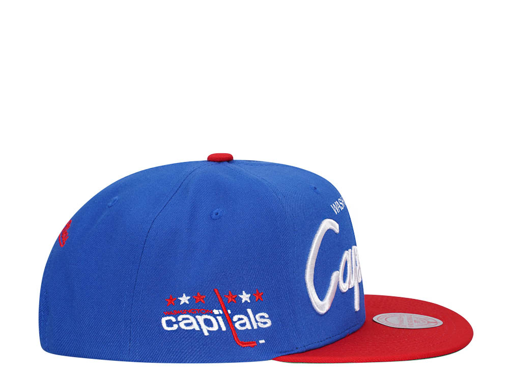 Mitchell & Ness Washington Capitals Vintage Script Snapback Hat