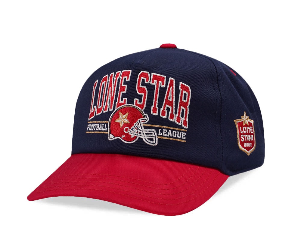 American Needle Lone Star Footbal Rocoe Navy Snapback Hat