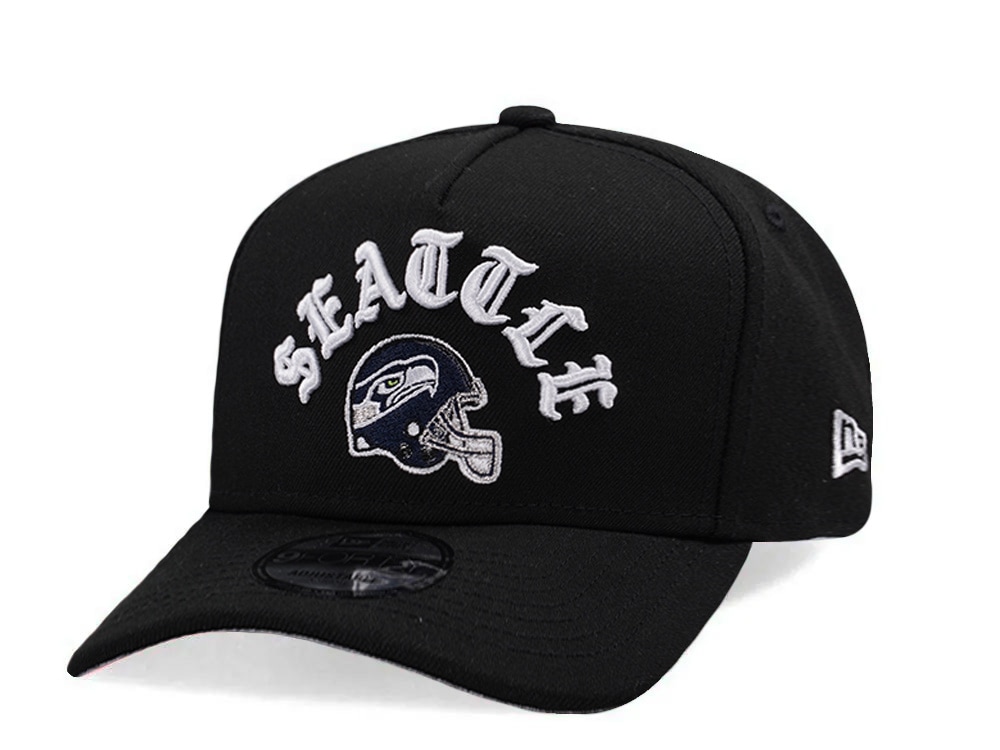 New Era Seattle Seahawks Helmet Black Prime Edition 9Forty A Frame Snapback Hat