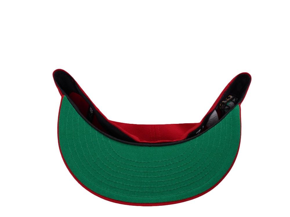 New Era Mexico Aztec Skull Warrior Metallic Red Prime Edition 59Fifty Fitted Hat