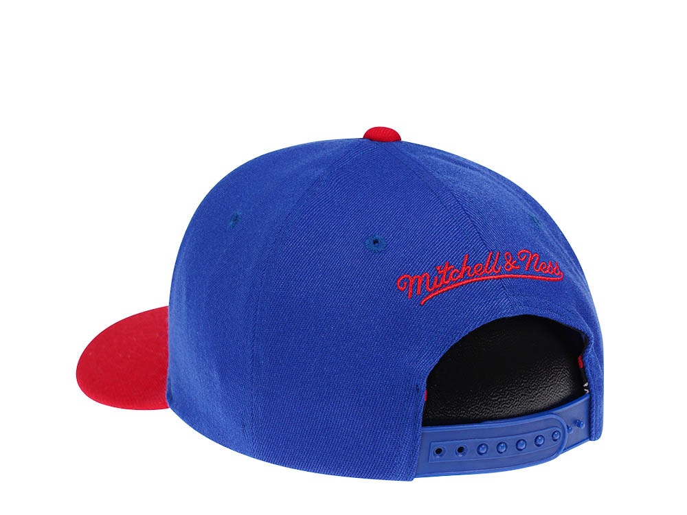 Mitchell & Ness Denver Nuggets Team Ground Red Line Solid Flex Two Tone Snapback Hat
