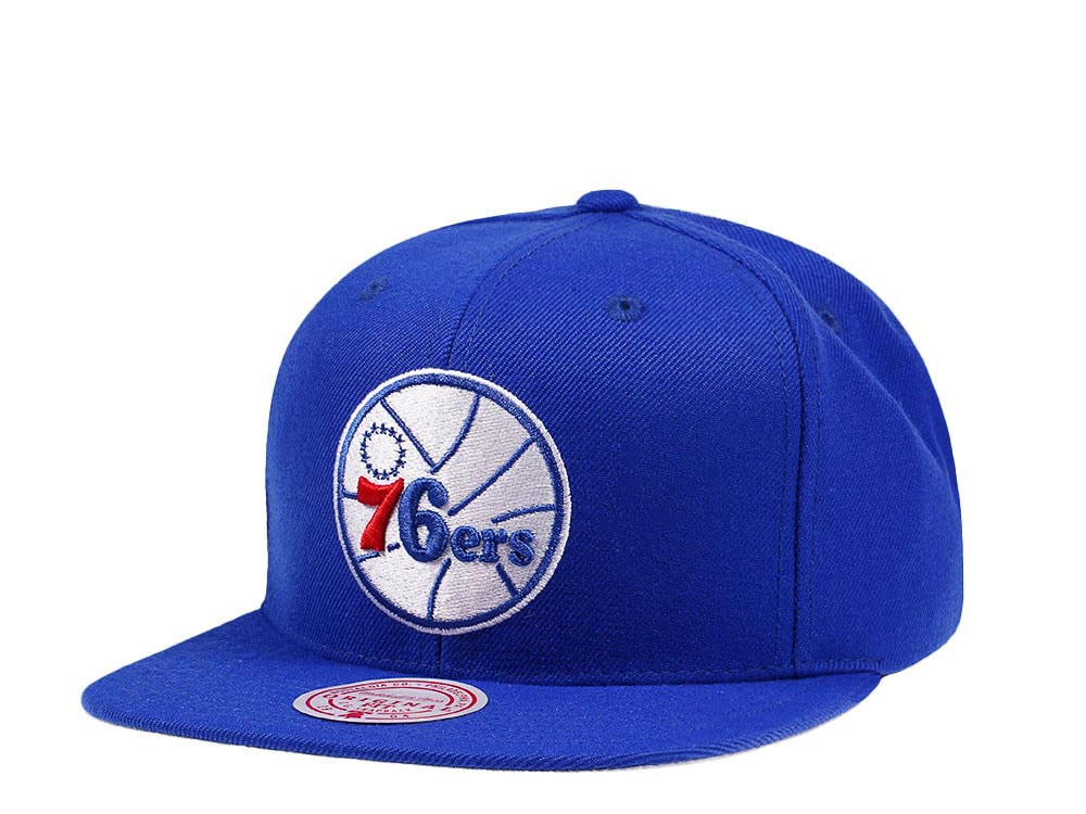 Mitchell & Ness Philadelphia 76ers Wool Solid Snapback Hat