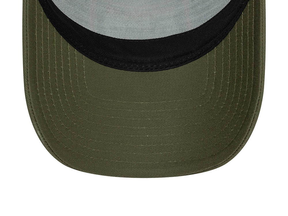 New Era Patch Olive 9Forty A Frame Trucker Snapback Hat