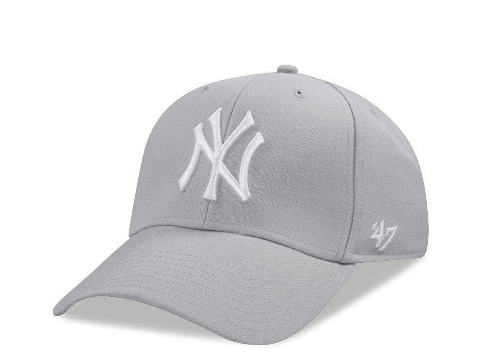 47brand New York Yankees Grey Classic Strapback Hat