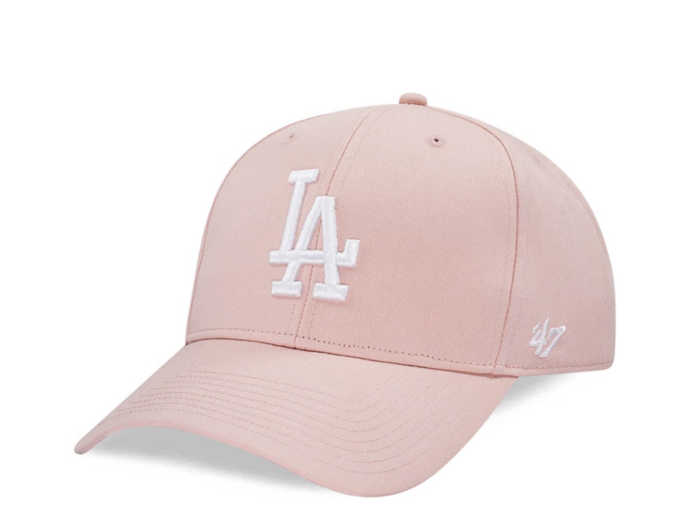 47Brand Los Angeles Dodgers Dusty Mauve Raised Basic MVP Snapback Hat