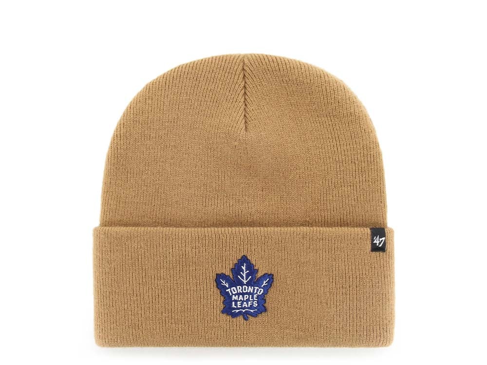 47Brand Toronto Maple Leafs Camel Haymaker Cuff Knit