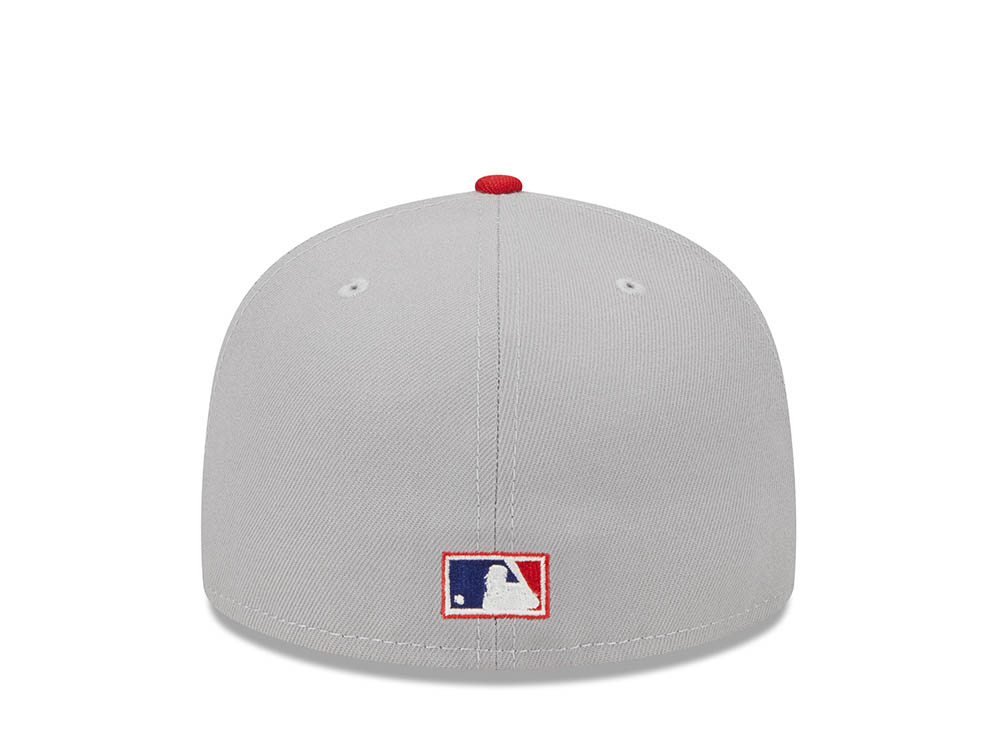 New Era St. Louis Cardinals Gray Retro Script 100th Anniversary Throwback Edition 59Fifty Fitted Hat