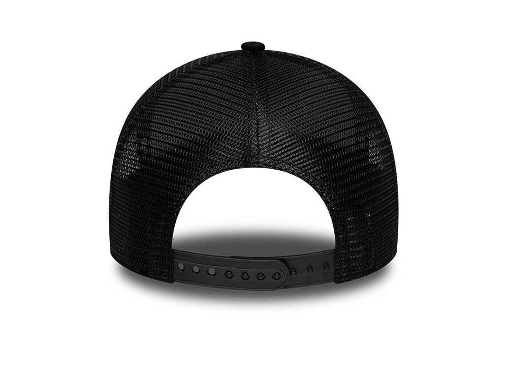 New Era Barcelona Fc Black Gold Edition 9Forty A Frame Trucker Snapback Hat