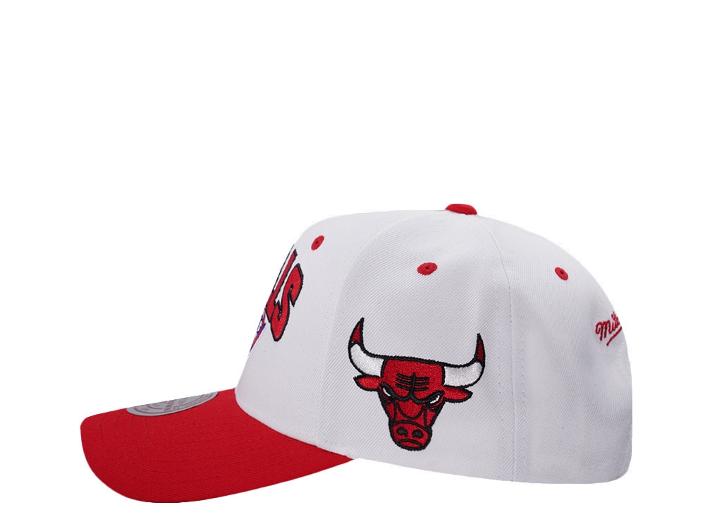 Mitchell & Ness Chicago Bulls NBA Playoffs 1996 Chrome Two Tone Editon Pro Crown Fit Snapback Hat
