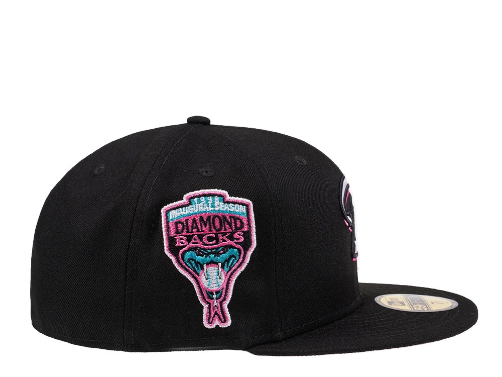 New Era Arizona Diamondbacks Inaugural Season 1998 Black and Pink Edition 59Fifty Fitted Hat