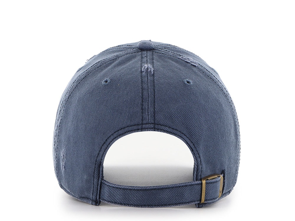 47 Brand Edmonton Oilers Weathered Blue Clean Up Strapback Hat