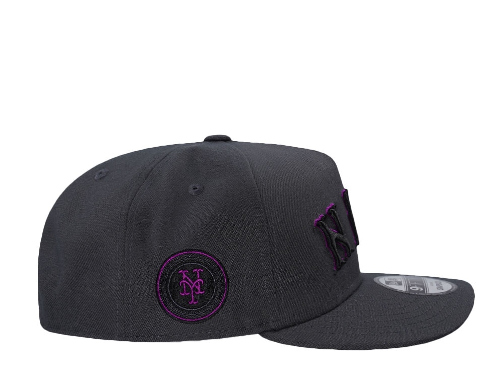New Era New York Mets City Connect Dark Graphite Prime Edition 9Fifty A Frame Snapback Hat