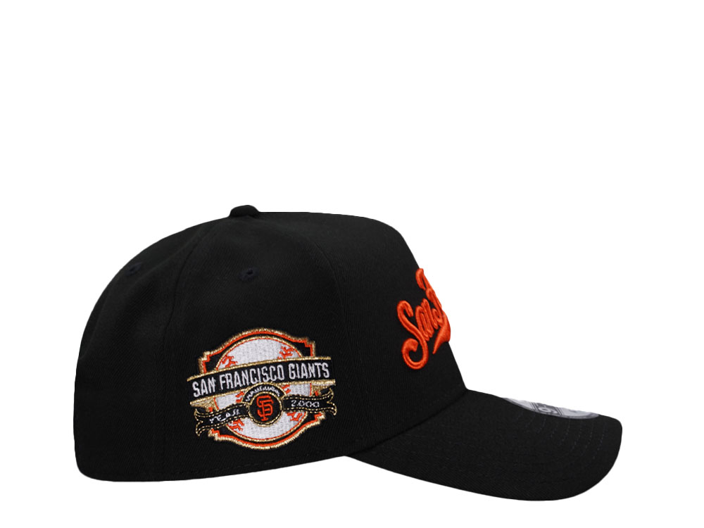 New Era San Francisco Giants Inaugural Year 2000 Black Throwback Edition 9Forty A Frame Snapback Hat