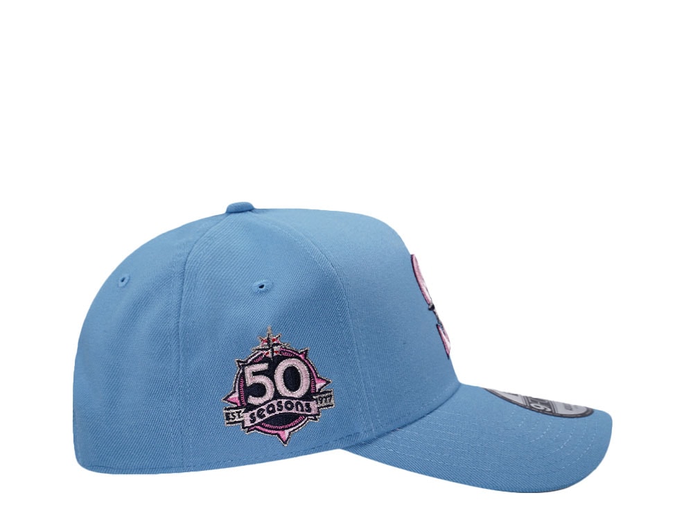 New Era Seattle Mariners 50 Seasons Sky Pink Prime Edition 9Forty A Frame Snapback Hat