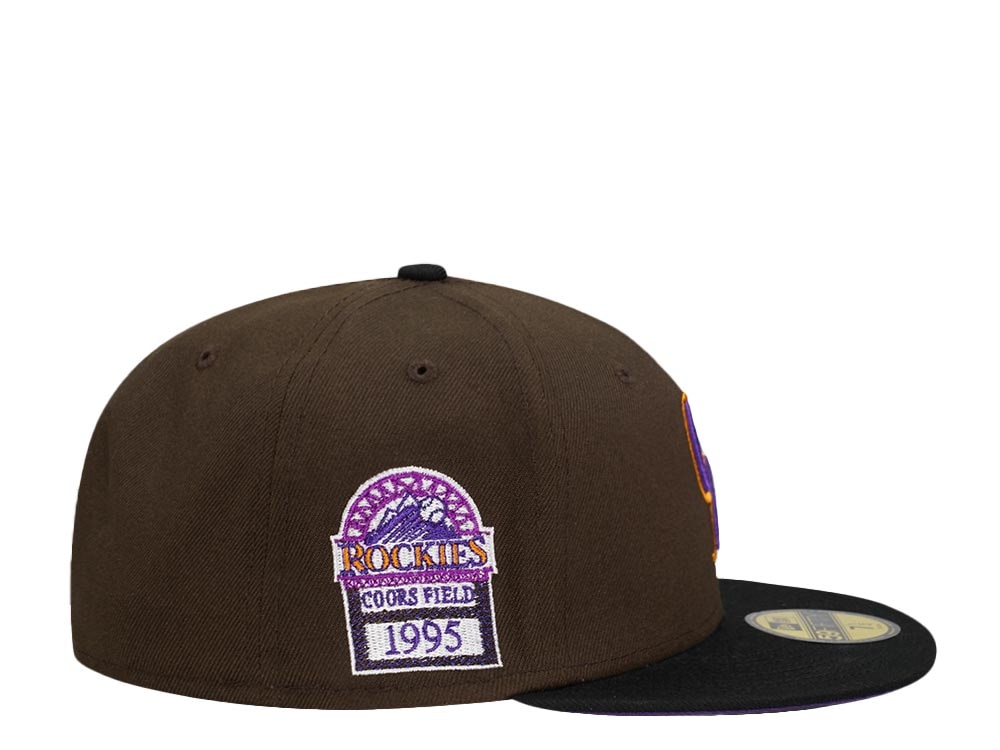 New Era Colorado Rockies Coors Field 1995 Chocolate Two Tone Prime Edition 59Fifty Fitted Hat