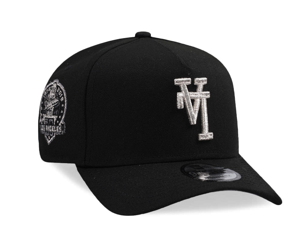 New Era Los Angeles Dodgers 60th Anniversary Upside Down Black Prime Edition 9Forty A Frame Snapback Hat