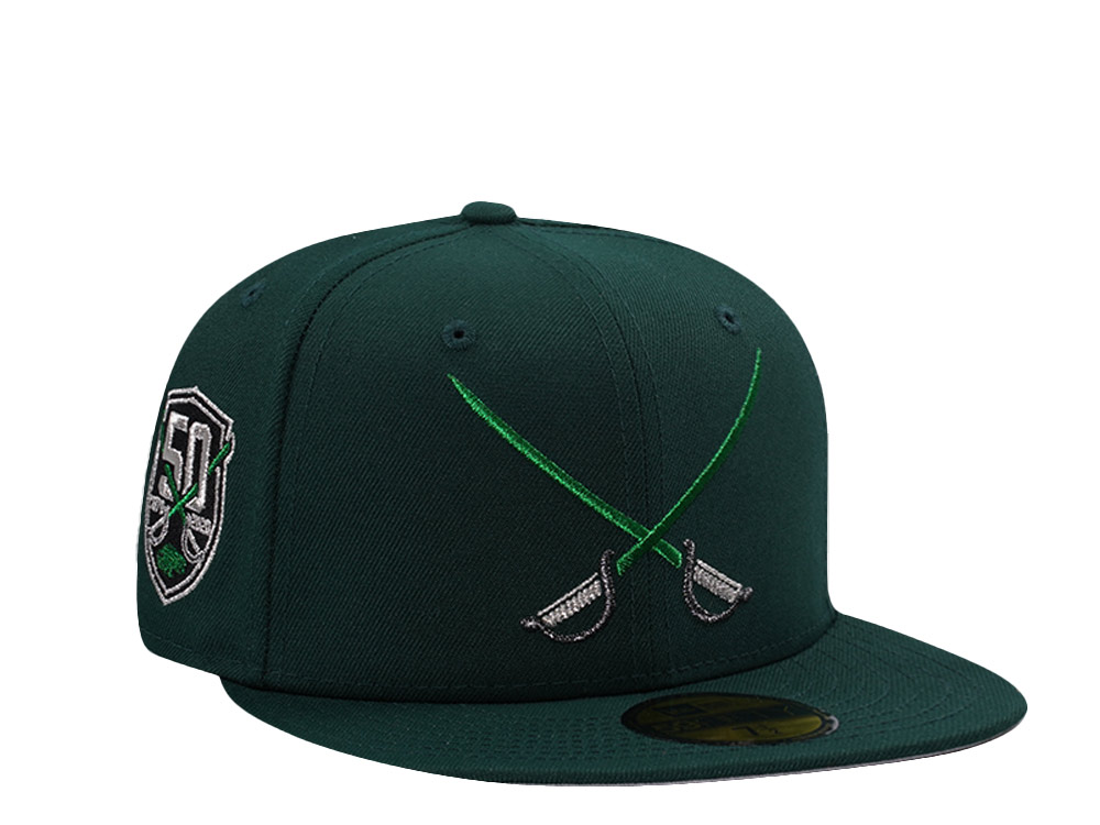 New Era Buffalo Sabres 50th Anniversary Dark Green Prime Edition 59Fifty Fitted Hat