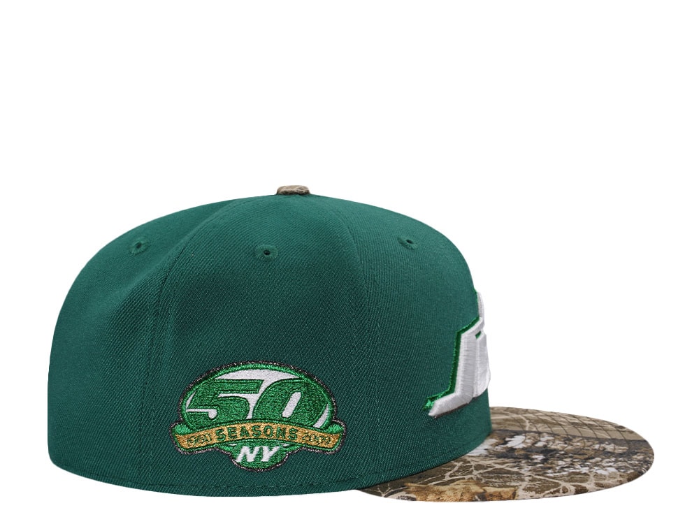 New Era New York Jets 50 Seasons Realtree Two Tone Edition 59Fifty Fitted Hat