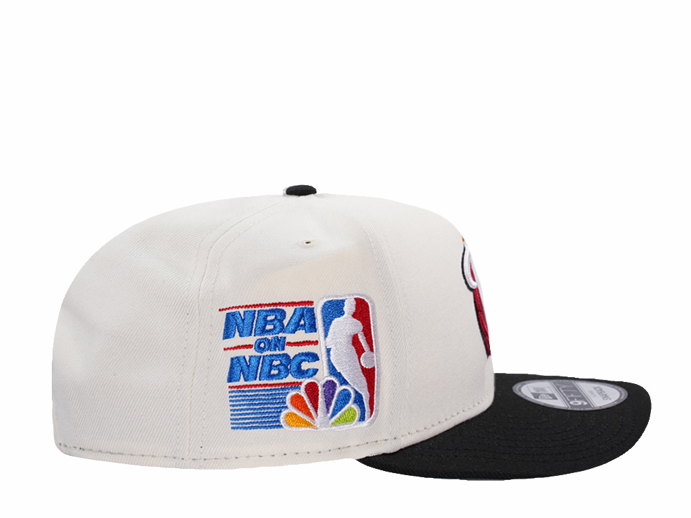 New Era Miami Heat NBA on NBA Chrome Two Tone Edition 9Fifty A Frame Snapback Hat