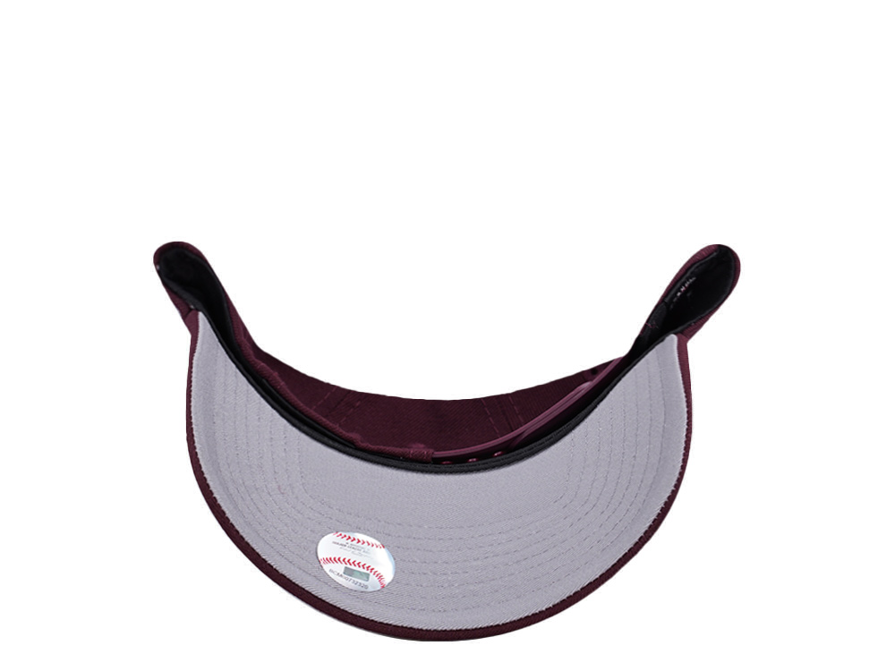 New Era Toronto Blue Jays 50th Anniversary Maroon Prime Edition 9Forty A Frame Snapback Hat