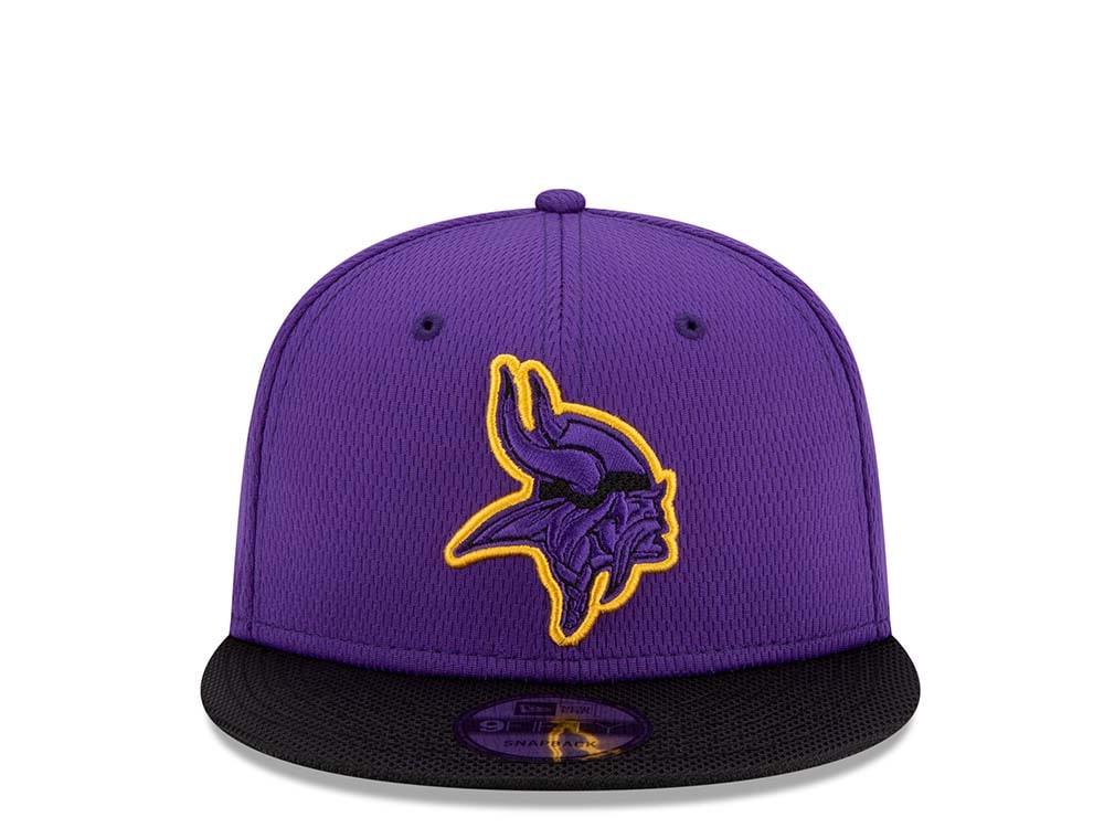 New Era Minnesota Vikings Road Sideline 21 9Fifty Snapback Hat
