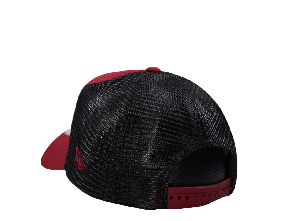 New Era AS Roma Tonal Maroon Edition 9Forty A Frame Trucker Snapback Hat