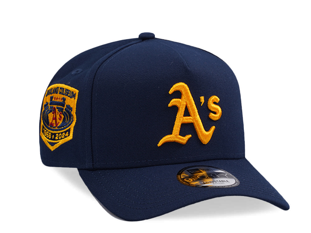 New Era Oakland Athletics Coliseum Ocean Blue Prime Edition 9Forty A Frame Snapback Hat