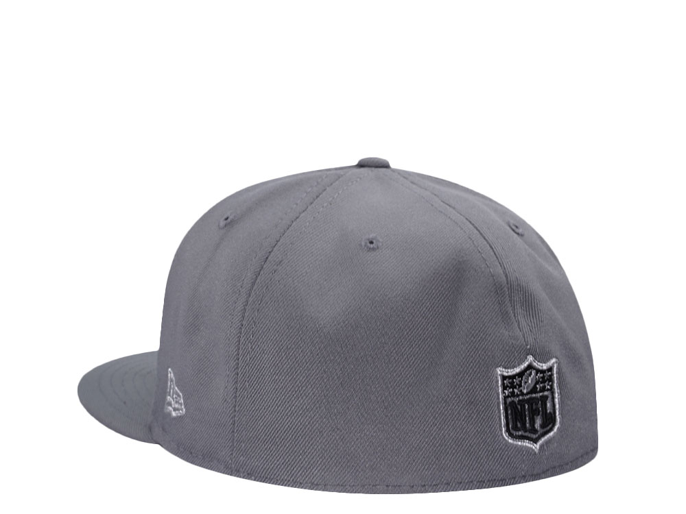 New Era Las Vegas Raiders 60th Anniversary Metallic Gray Prime Edition 59Fifty Fitted Hat