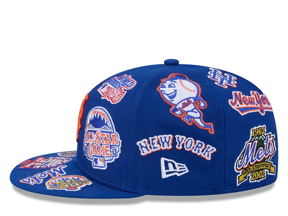 New Era New York Mets All Over Blue Edition 59Fifty Fitted Hat