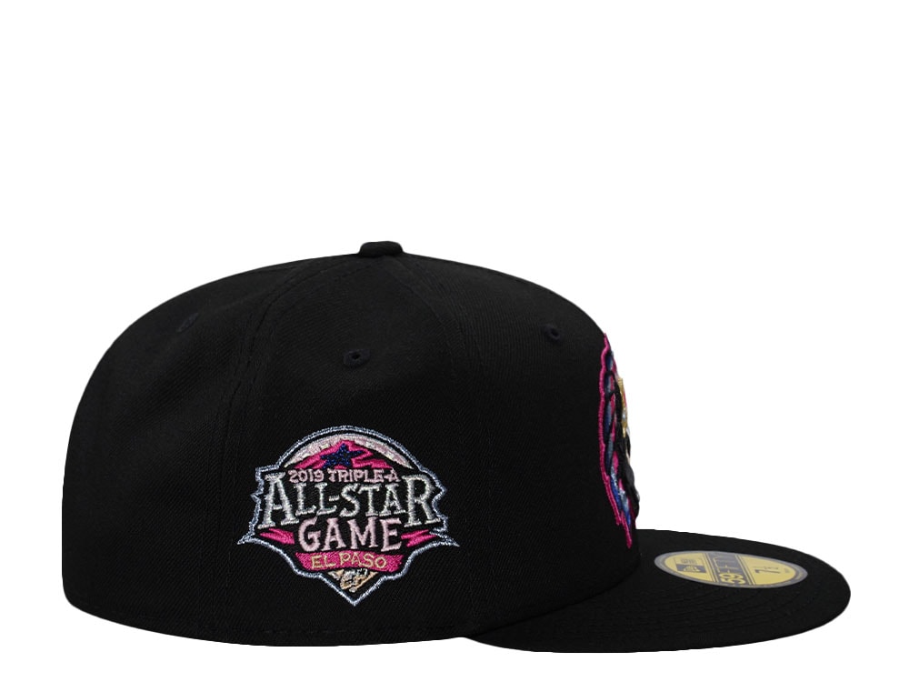 New Era El Paso Chihuahuas All Star Game 2019 Pink Black Prime Edition 59Fifty Fitted Hat